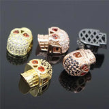 8PCS Skull Space Beads for DIY Bracelet Making