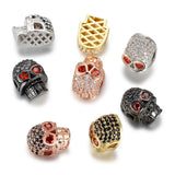 8PCS Skull Space Beads for DIY Bracelet Making