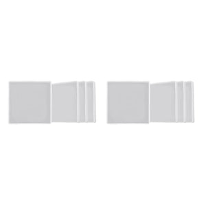 8PCS Square Resin Coaster Mold - Epoxy, Concrete, Cement, Polymer Clay