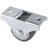 8PCS TPE Caster Wheels 1 Inch Fixed Casters with Rigid Base