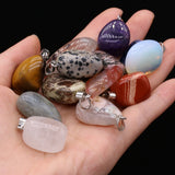 8PCS Natural Stone Irregular Pendant DIY Necklace Accessory