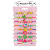 8Pack Summer Beach Fruit Bracelet for Kids