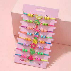 8Pack Summer Beach Fruit Bracelet for Kids