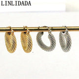 Vintage Gold-Plated Chunky Copper Earrings