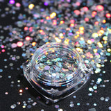 Holographic Silver Glitter Epoxy Resin Sequin