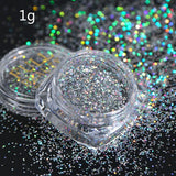 Holographic Silver Glitter Epoxy Resin Sequin
