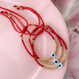 8Pcs Evil Eye Bracelets Beaded Bracelet For Women
