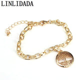 8Pcs Metal Link Chain Bracelets for Women