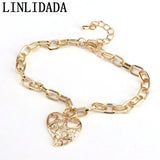 8Pcs Metal Link Chain Bracelets for Women