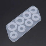 8Pcs Flat Rings Mold Collection DIY Jewelry Silicone Mold