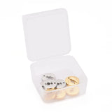 8Pcs 304 Stainless Steel Charms Flat Round Girl Boy Jewelry Making DIY Mixed