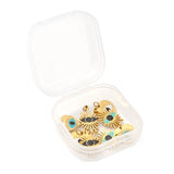 8Pcs Enamel Pendants for Jewelry Making DIY with Eye, Mixed