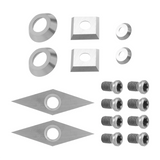 8Pcs Carbide Turning Tools Replacement Cutter for Wood Lathe with Screws