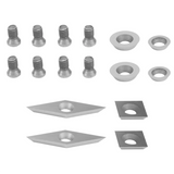 8Pcs Carbide Turning Tools Replacement Cutter for Wood Lathe with Screws