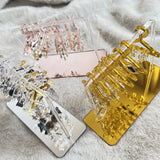 8Pcs Earrings Organizer Acrylic Display Stand Clear Polymer Clay Jewelry Rack