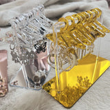 8Pcs Earrings Organizer Acrylic Display Stand Clear Polymer Clay Jewelry Rack