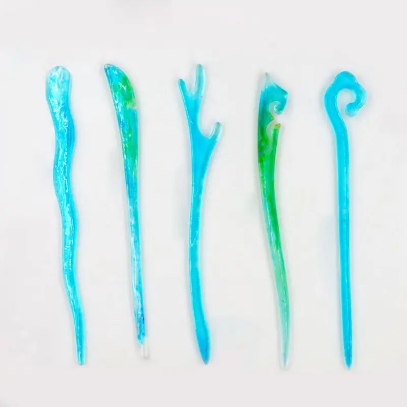 8Pcs DIY Hairpin Silicone Mold Jewelry Making Resin Craft