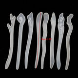 8Pcs DIY Hairpin Silicone Mold Jewelry Making Resin Craft