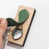 8Pcs DIY Keychain Scrapbook Embossing Wooden Die Cutting Leather Mold