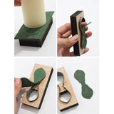 8Pcs DIY Keychain Scrapbook Embossing Wooden Die Cutting Leather Mold