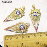 Zircon Arrow Eyes Necklace Pendant Women Accessories