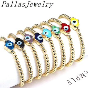 8Pcs Colorful Eyes Adjustable Bracelet Chain Men Women Jewelry