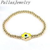 8Pcs Colorful Eyes Adjustable Bracelet Chain Men Women Jewelry