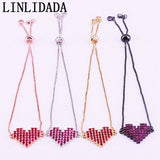 Heart Bracelets for Women with Cubic Zirconia
