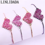 Heart Bracelets for Women with Cubic Zirconia