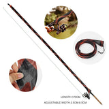 8Pcs Fishing Rod Sleeve Sock Scalable Braided Mesh with Lanyard