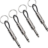 8Pcs Guitar Plug Keyring 6.35mm Audio Plug Key Holder 12Cm/4.7Inch
