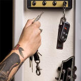 8Pcs Guitar Plug Keyring 6.35mm Audio Plug Key Holder 12Cm/4.7Inch