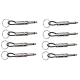 8Pcs Guitar Plug Keyring 6.35mm Audio Plug Key Holder 12Cm/4.7Inch