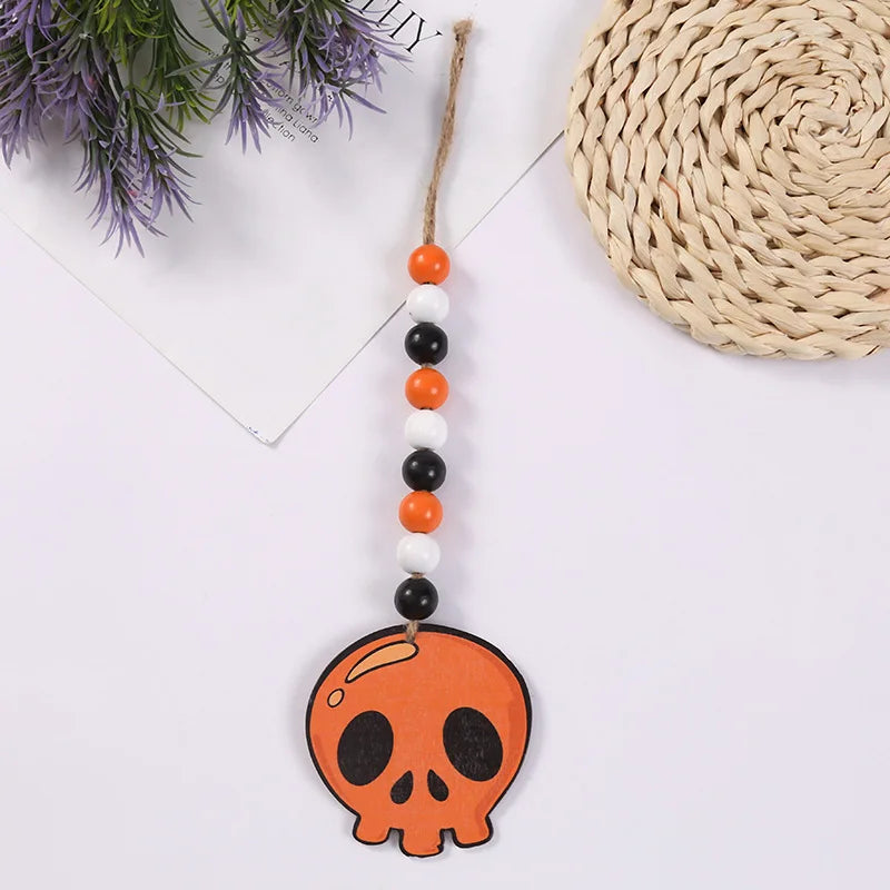 8Pcs Halloween Beaded Holiday Decoration Prayer Beads Wall Hanging