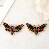 8Pcs Halloween Death Moth Charms Acrylic Jewlery Findings