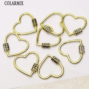 Heart Clasp Pendant for Necklace Making