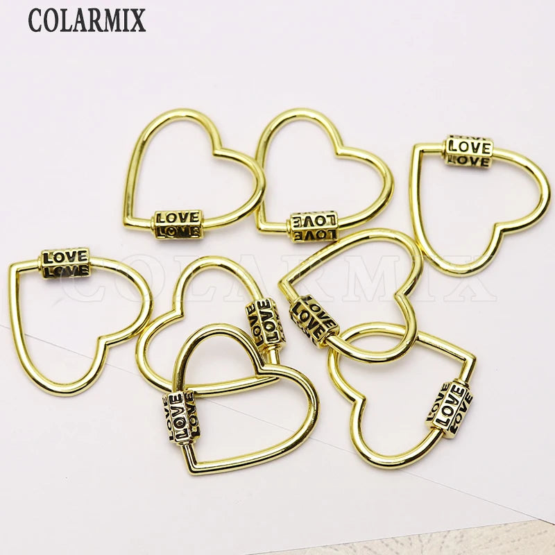 Heart Clasp Pendant for Necklace Making