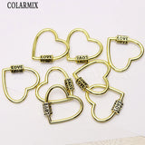 Heart Clasp Pendant for Necklace Making