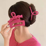 8Pcs Large Hair Claws Acrylic Hairpins Barrette Crab Hair Clips