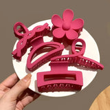 8Pcs Large Hair Claws Acrylic Hairpins Barrette Crab Hair Clips