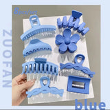 8Pcs Acrylic Hair Claws Barrette Hair Clips Headwear Accessories