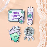 8Pcs Leaf Charms Acrylic Print Band Aid Jewelry Find