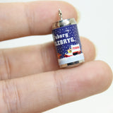 8 Pcs Resin Drink Bottle Charms for DIY Jewelry Making