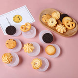 8Pcs Macaron Chocolate Cookie Fondant Silicone Molds