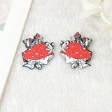 8Pcs Magic Mushroom Charms Acrylic Body Jewelry Findings DIY Accessories