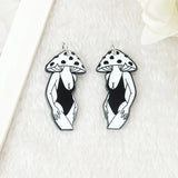 8Pcs Magic Mushroom Charms Acrylic Body Jewelry Findings DIY Accessories