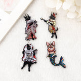 8Pcs Mermaid Cat Charms for DIY Jewelry Making