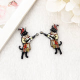 8Pcs Mermaid Cat Charms for DIY Jewelry Making