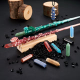 8Pcs Mixed Stone Bullet Shape No Hole Undrilled For Pendant Making