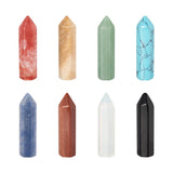8Pcs Mixed Stone Bullet Shape No Hole Undrilled For Pendant Making